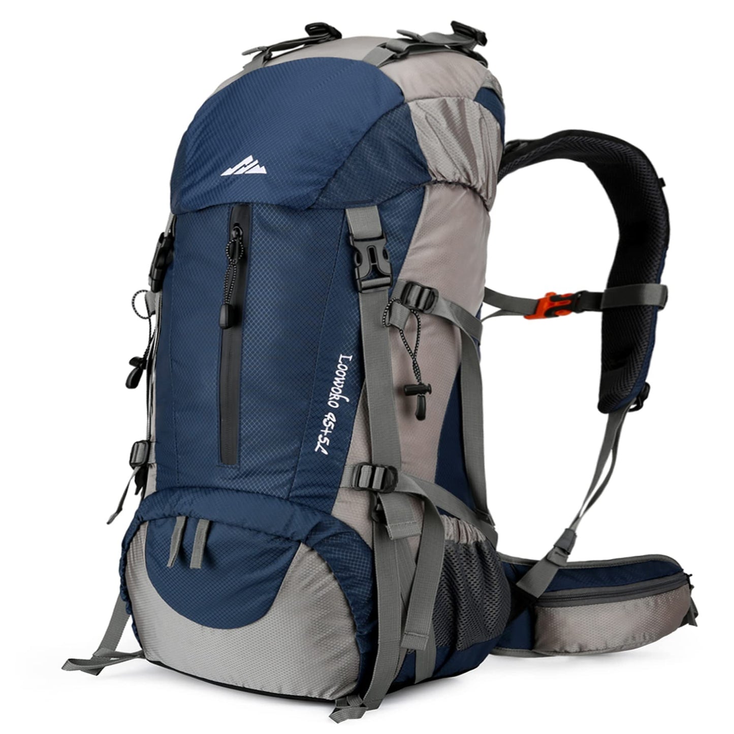 Waterproof 50L Hiking Backpack with Rain Cover