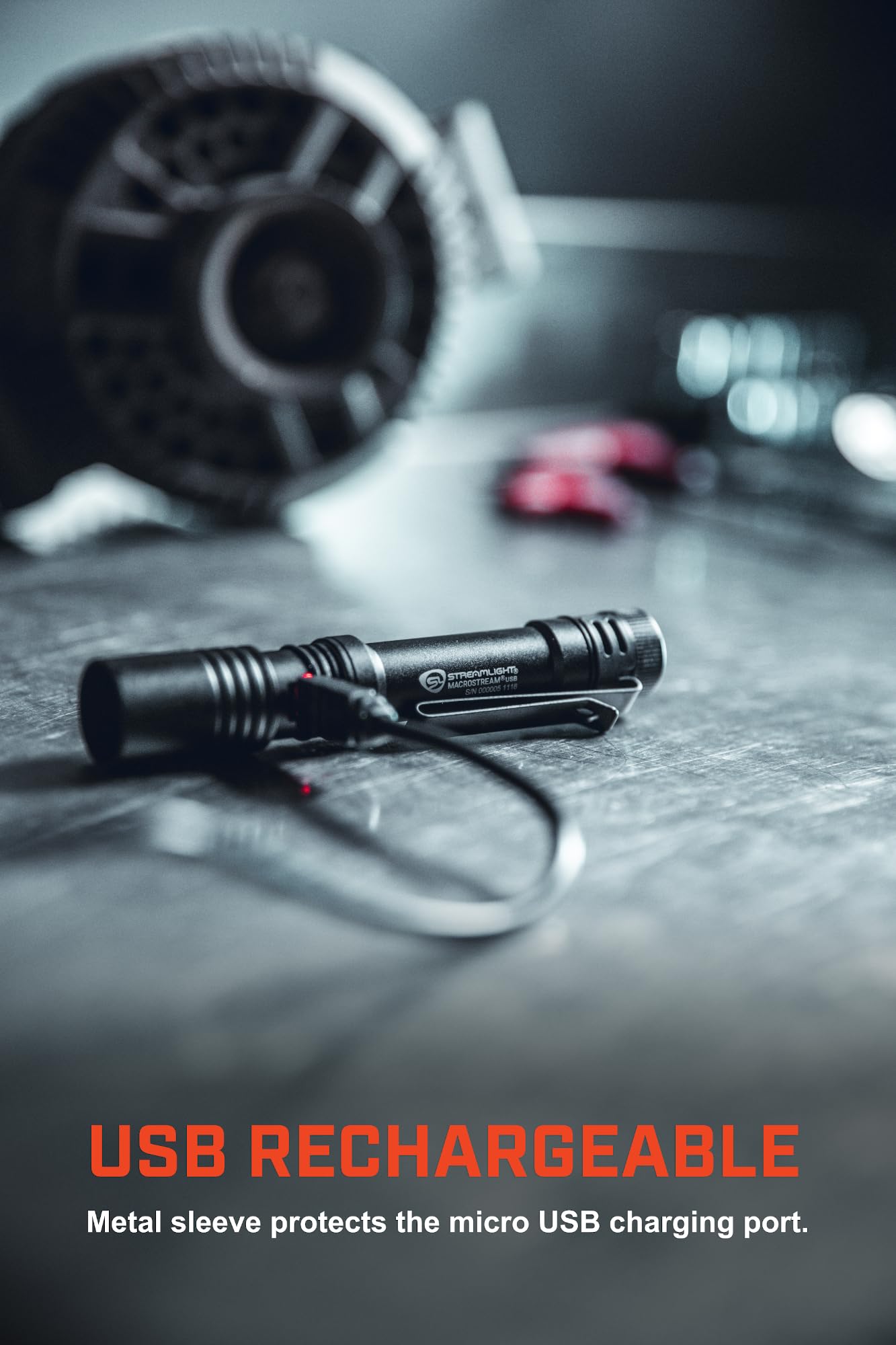 500-Lumen Rechargeable Compact LED Flashlight