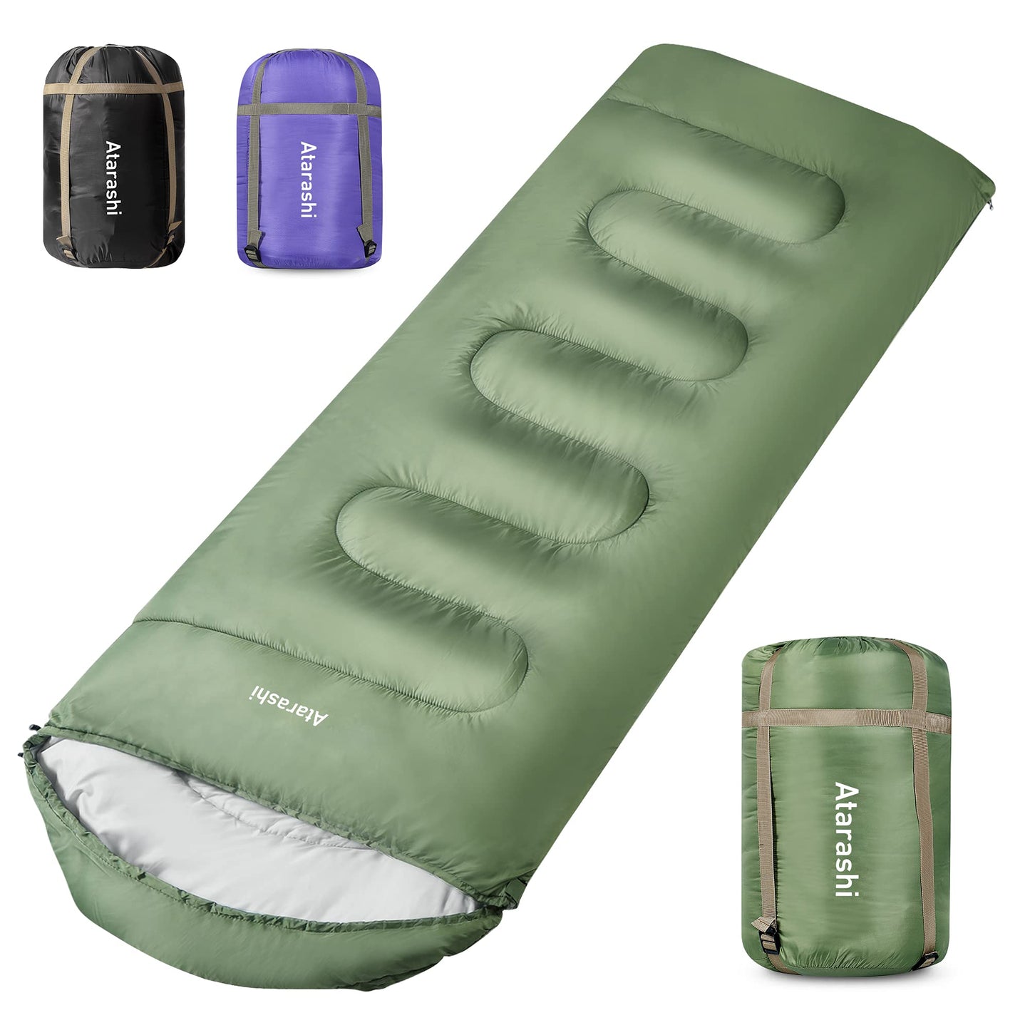 Extra-Large 4-Season Sleeping Bag with Compression Sack