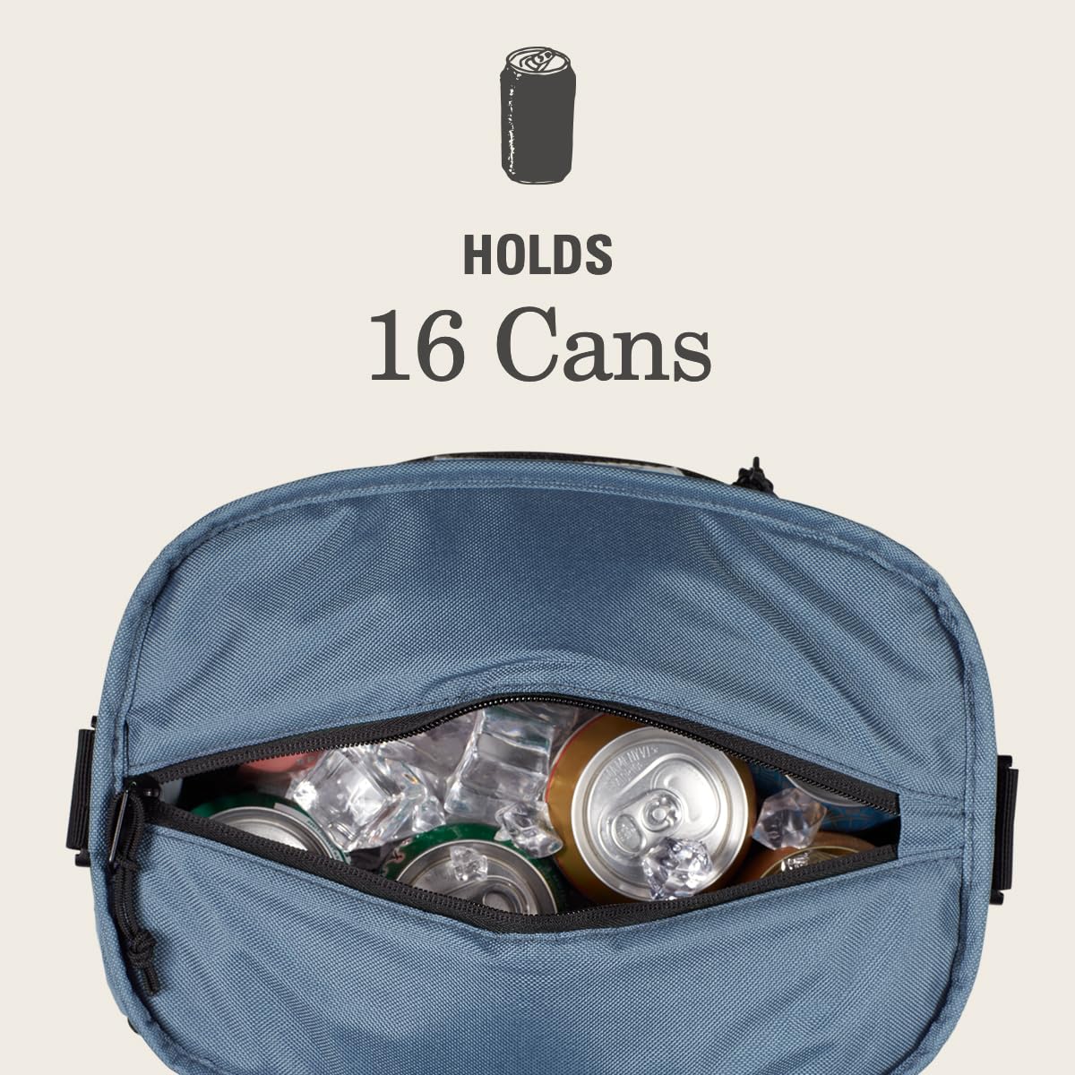 Leakproof 16-Can Soft Cooler Backpack with Ice Retention