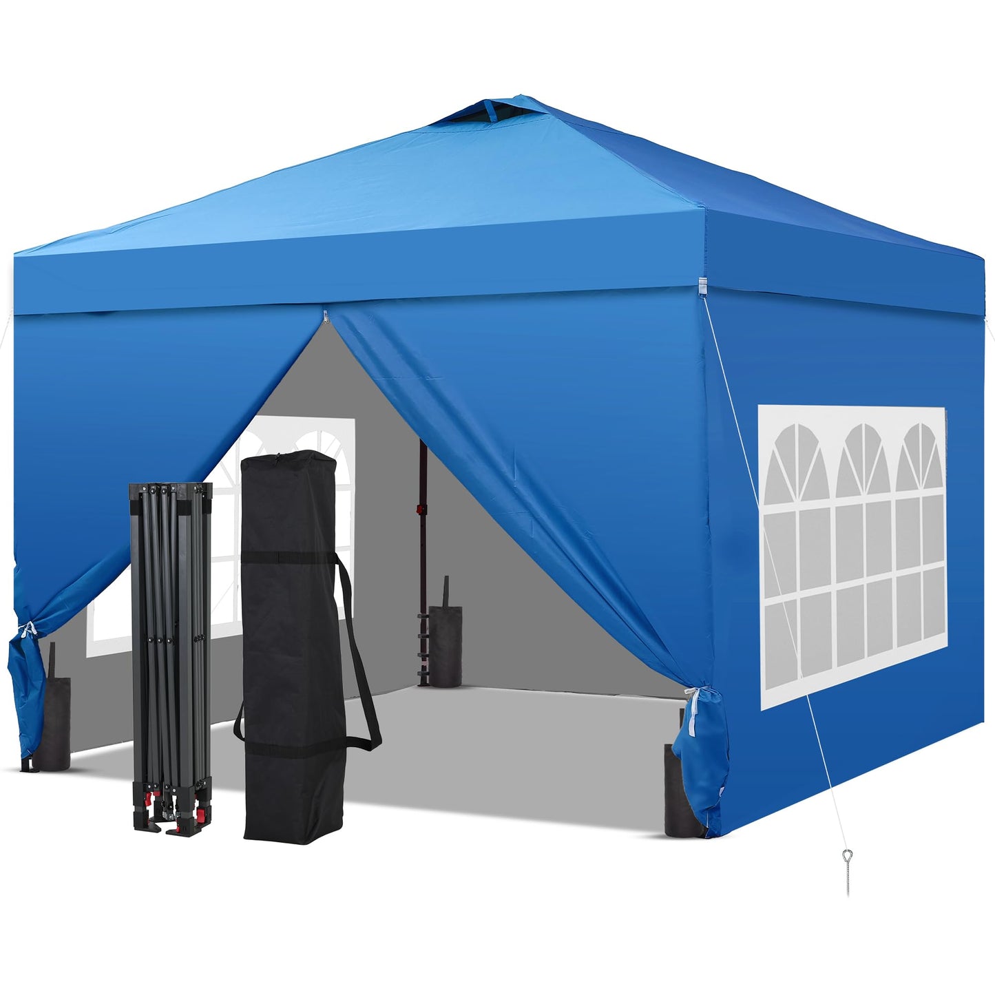 10x10 One-Push Canopy Tent with Adjustable Height