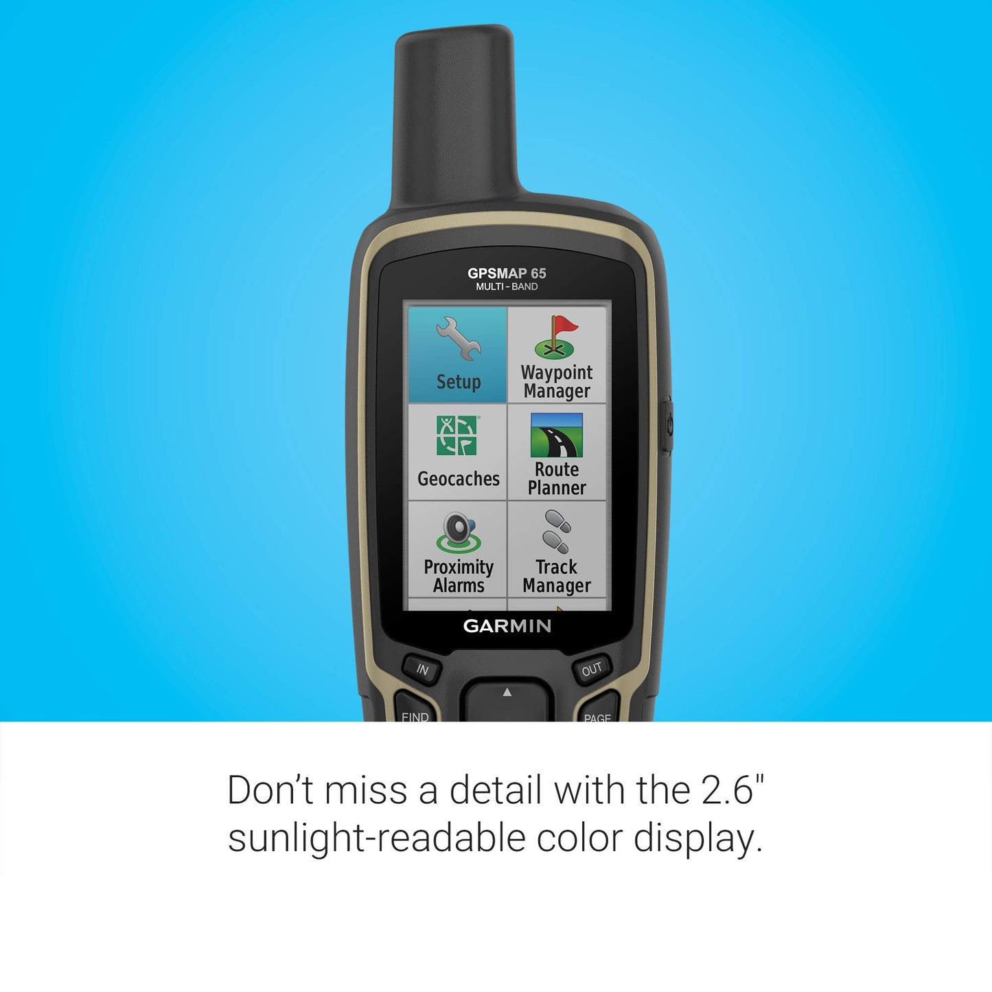 Multi-Band Handheld GPS Navigator with Altimeter and Compass