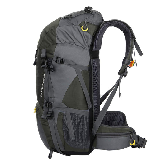 Waterproof 50L Hiking Backpack with Rain Cover