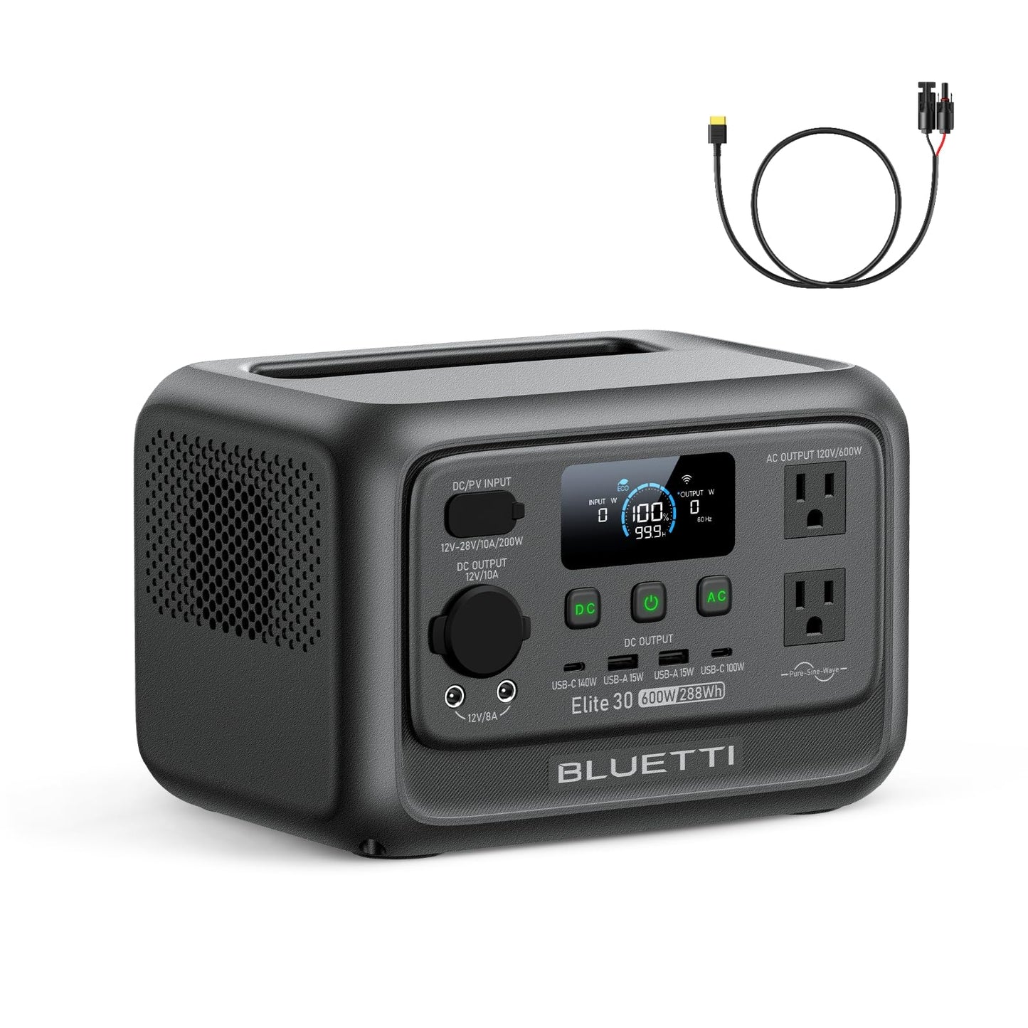 288Wh LiFePO4 Portable Power Station with 600W Output