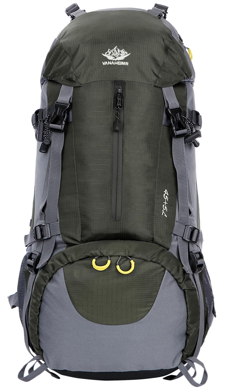 Waterproof 50L Hiking Backpack with Rain Cover