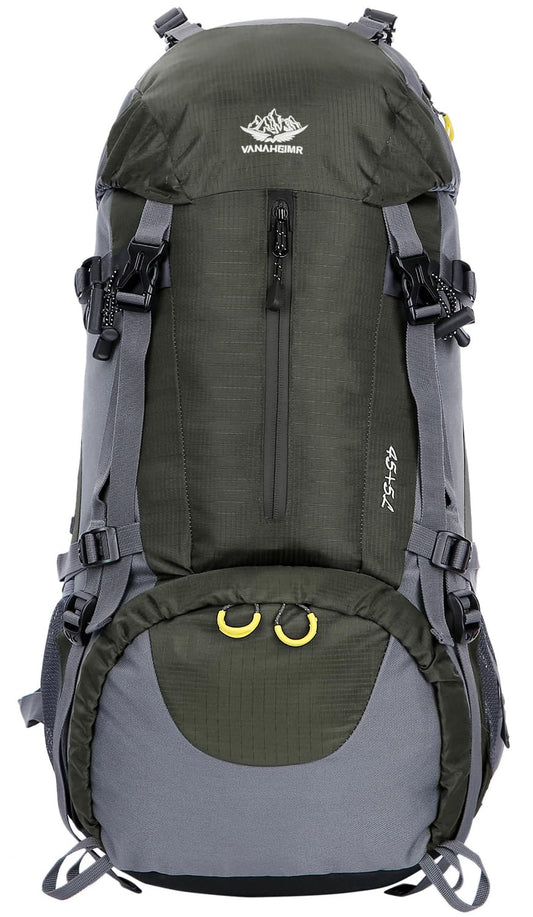 Waterproof 50L Hiking Backpack with Rain Cover