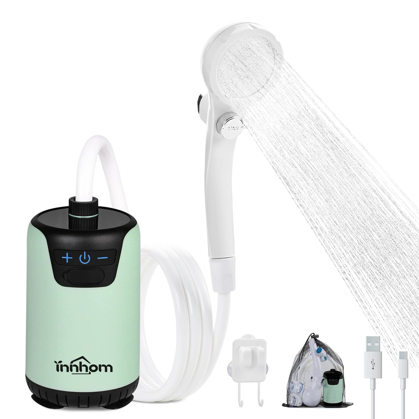 Rechargeable Portable Camping Shower with LED Display