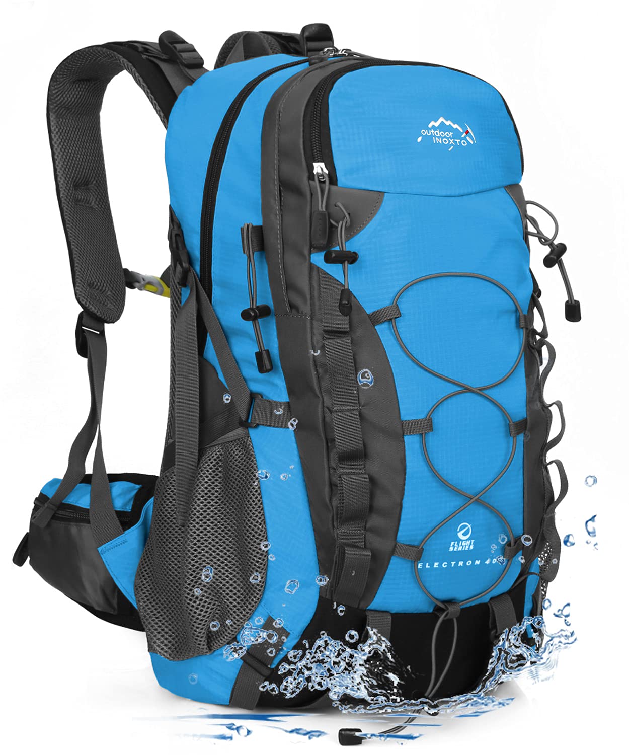 Lightweight 40L Hiking Backpack with Waterproof Rain Cover