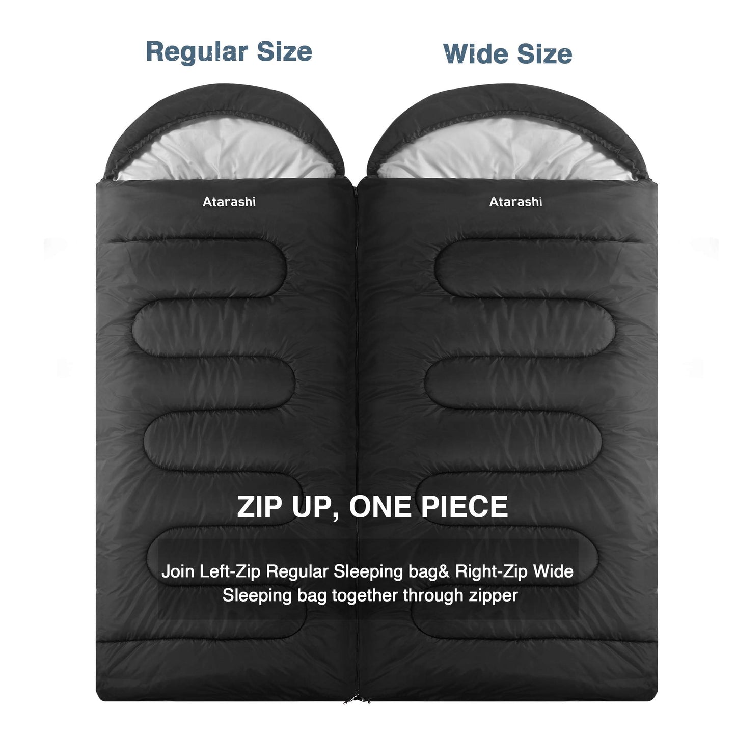 Extra-Large 4-Season Sleeping Bag with Compression Sack