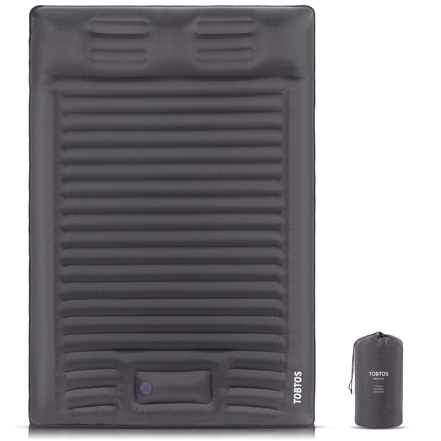 TOBTOS 6 Inch Self Inflating Sleeping Pad