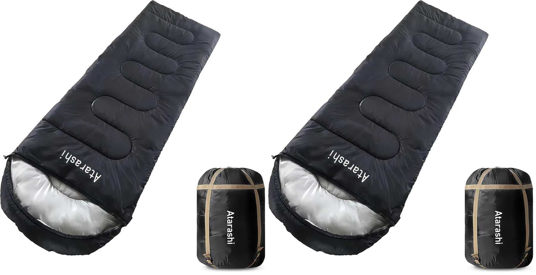 Extra-Large 4-Season Sleeping Bag with Compression Sack