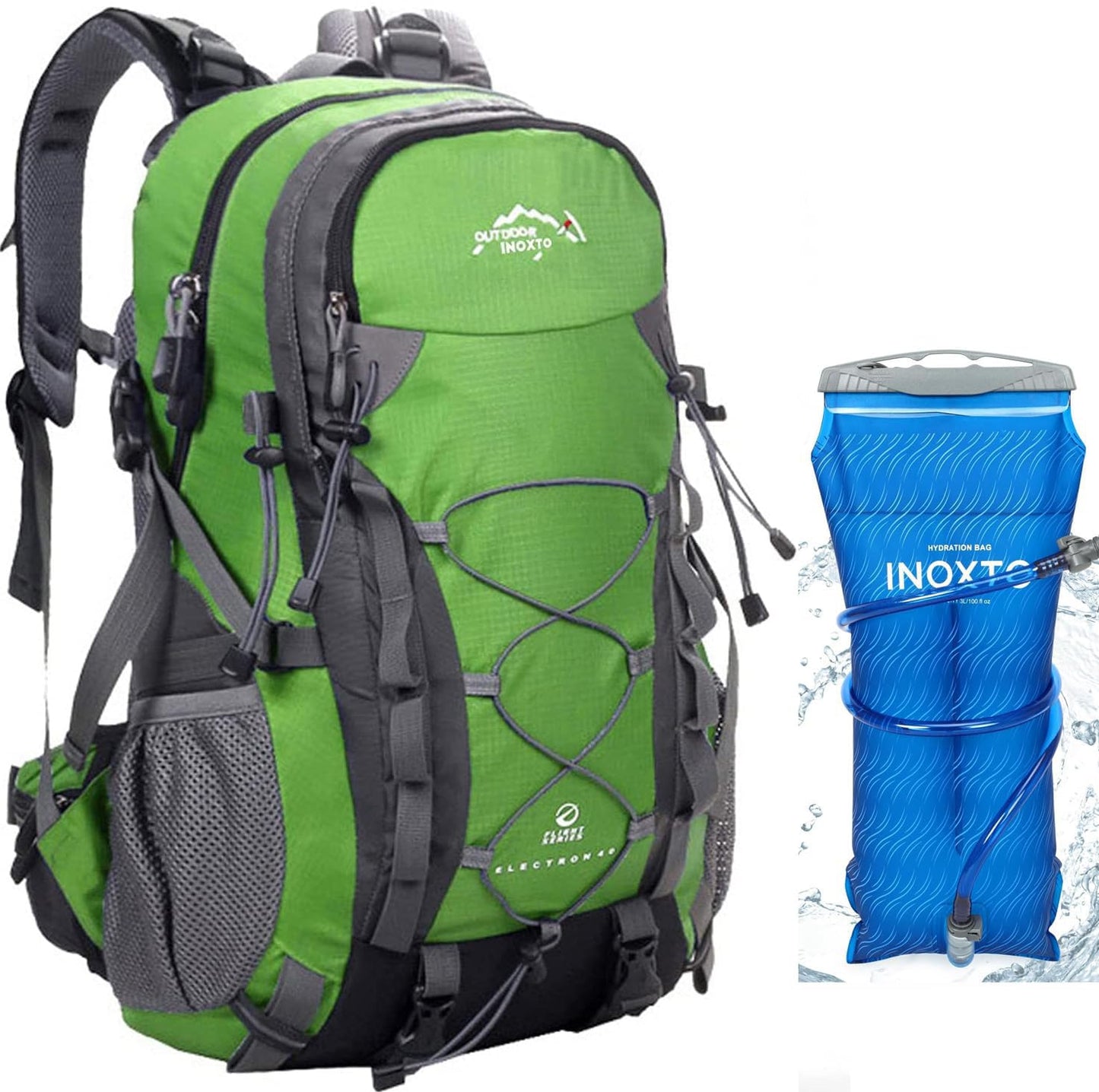 Lightweight 40L Hiking Backpack with Waterproof Rain Cover