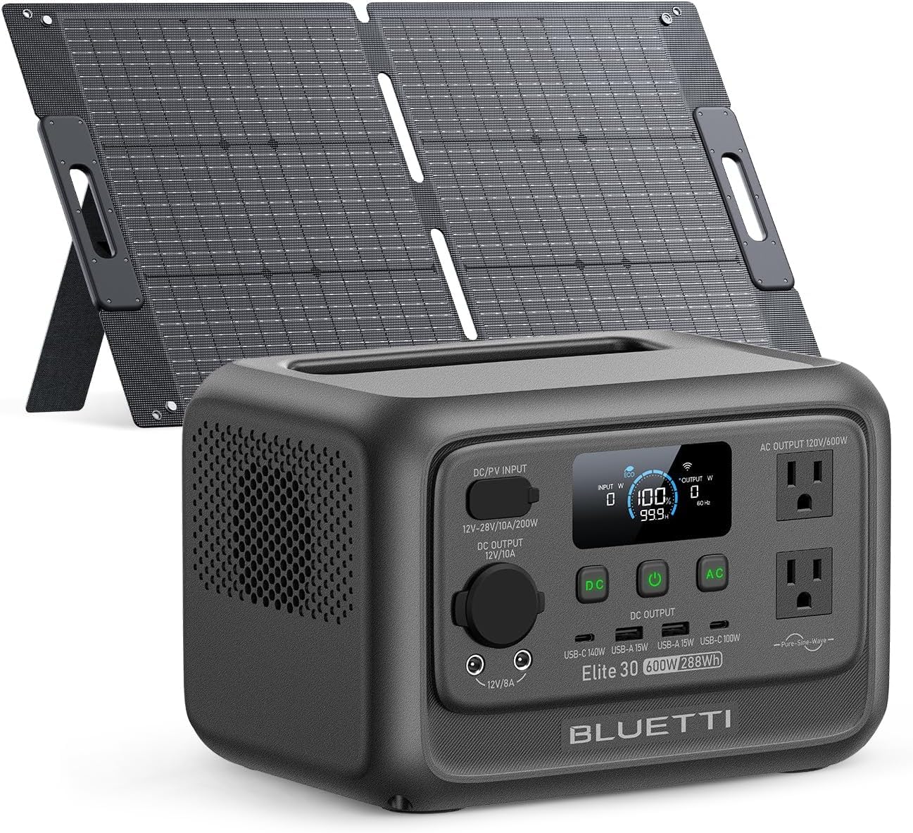 288Wh LiFePO4 Portable Power Station with 600W Output