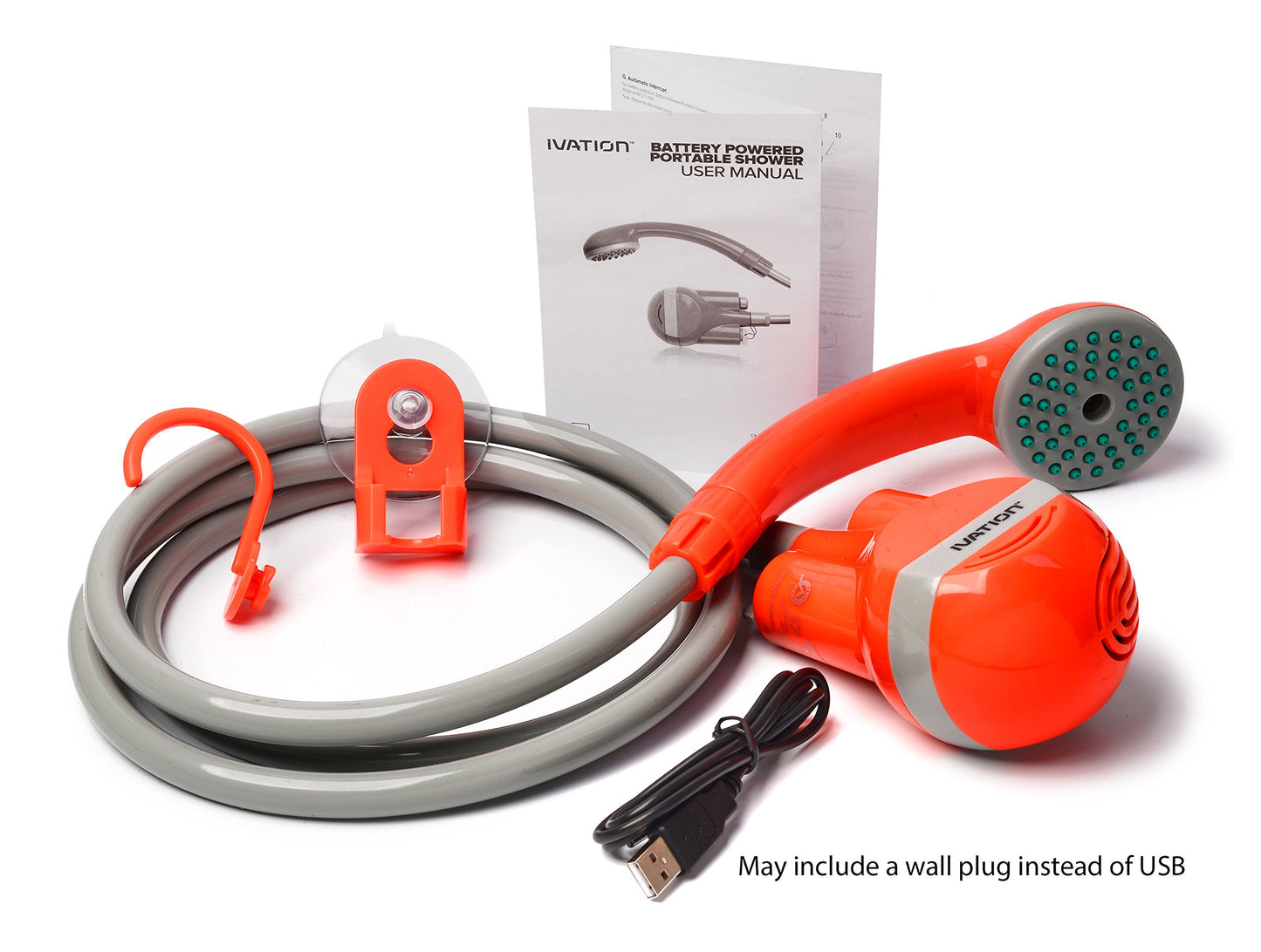 Battery-Powered Portable Camping Shower with Handheld Showerhead