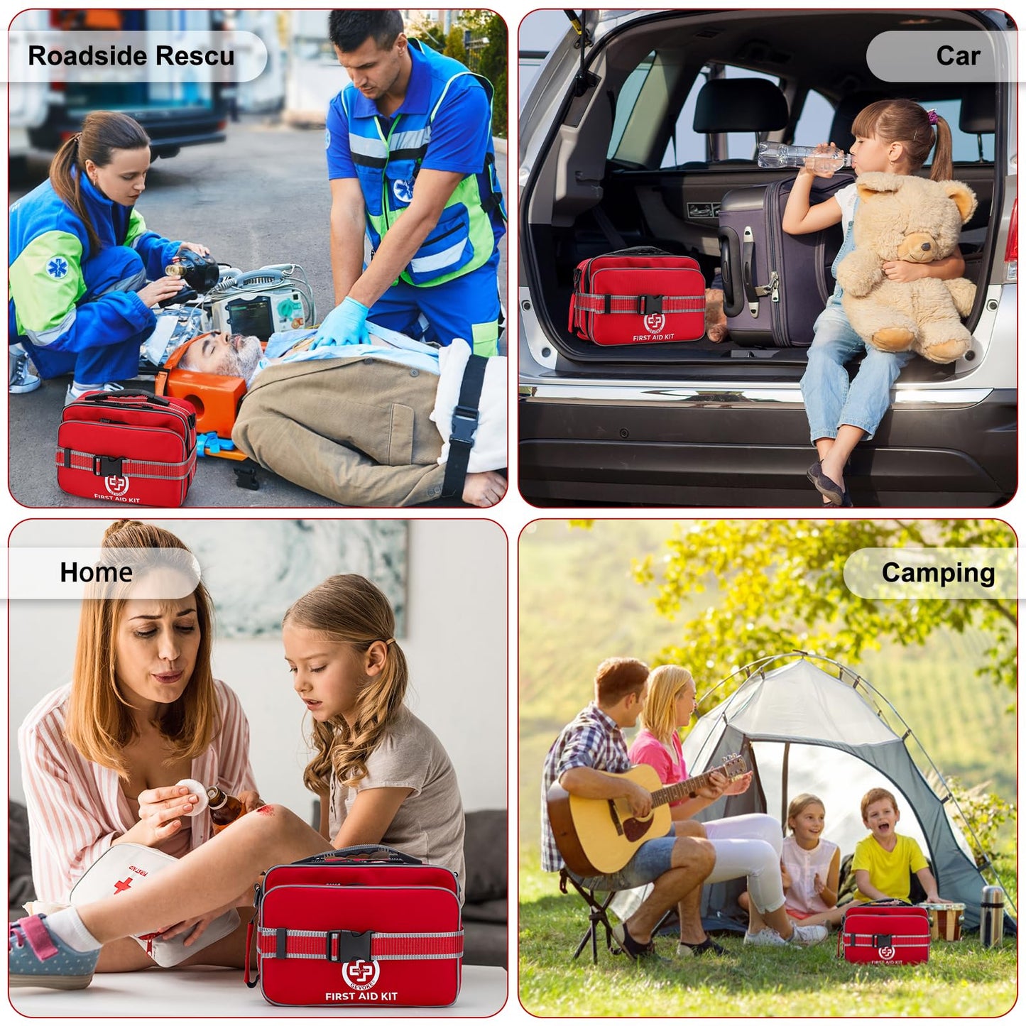 500-Piece Emergency First Aid Kit for Home, Travel and Outdoors