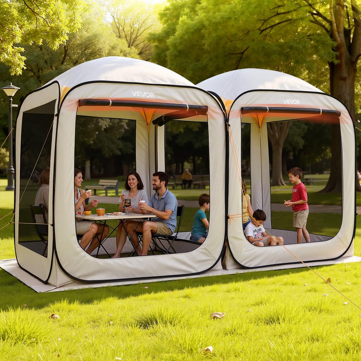 Portable Pop-Up Screen House Tent for 4–8 People
