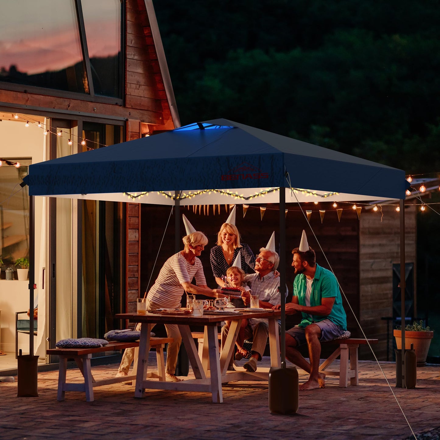 Benass 10x10 Pop Up Canopy with Sidewalls