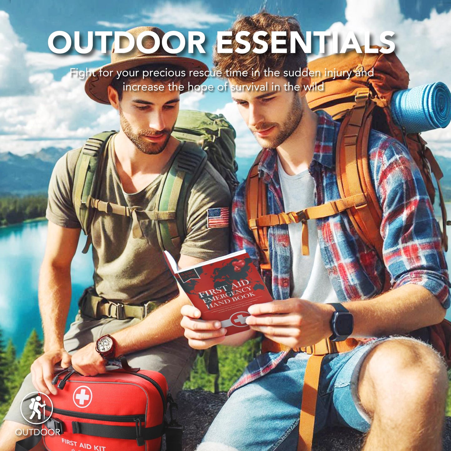 430-Piece Waterproof Emergency First Aid and Trauma Kit
