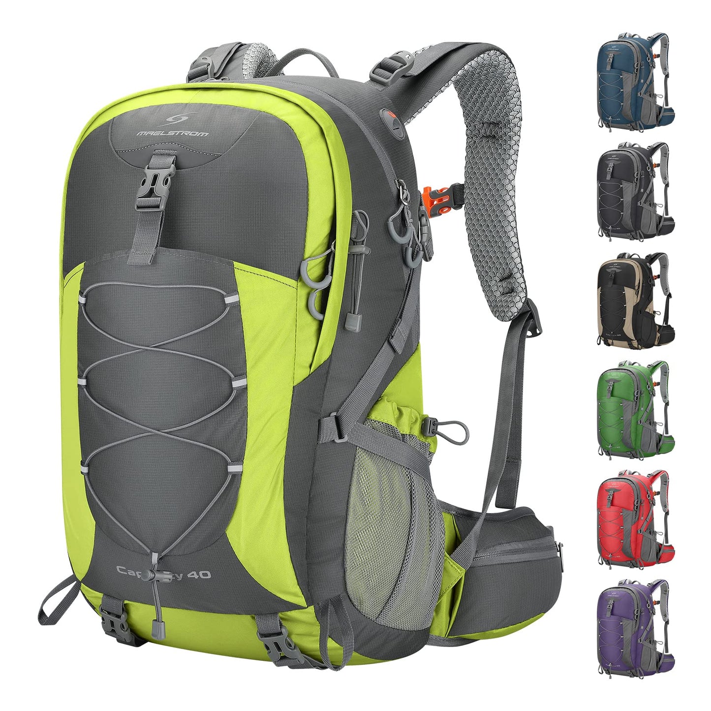 Waterproof 40L Hiking Backpack with Rain Cover