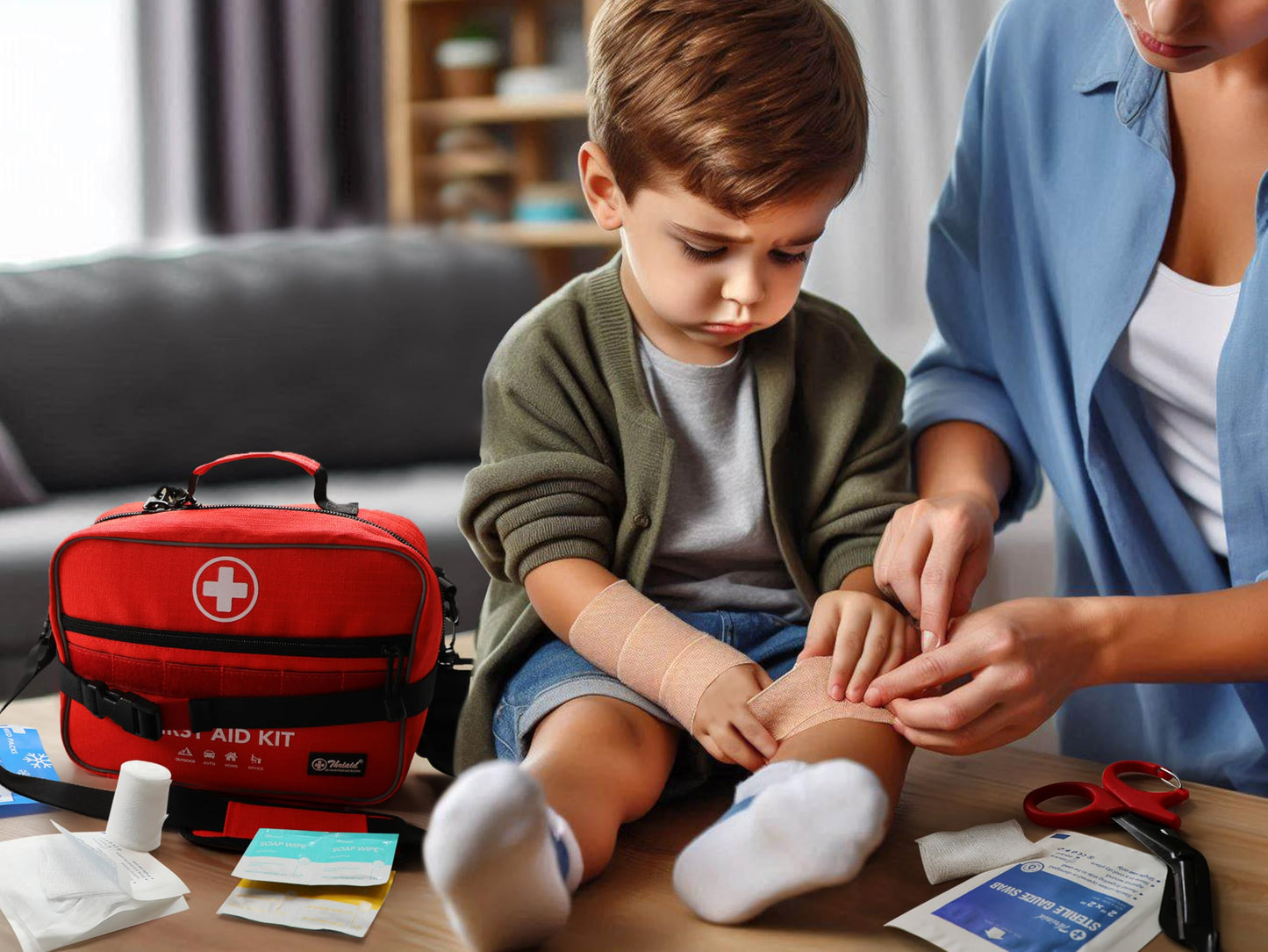 430-Piece Waterproof Emergency First Aid and Trauma Kit