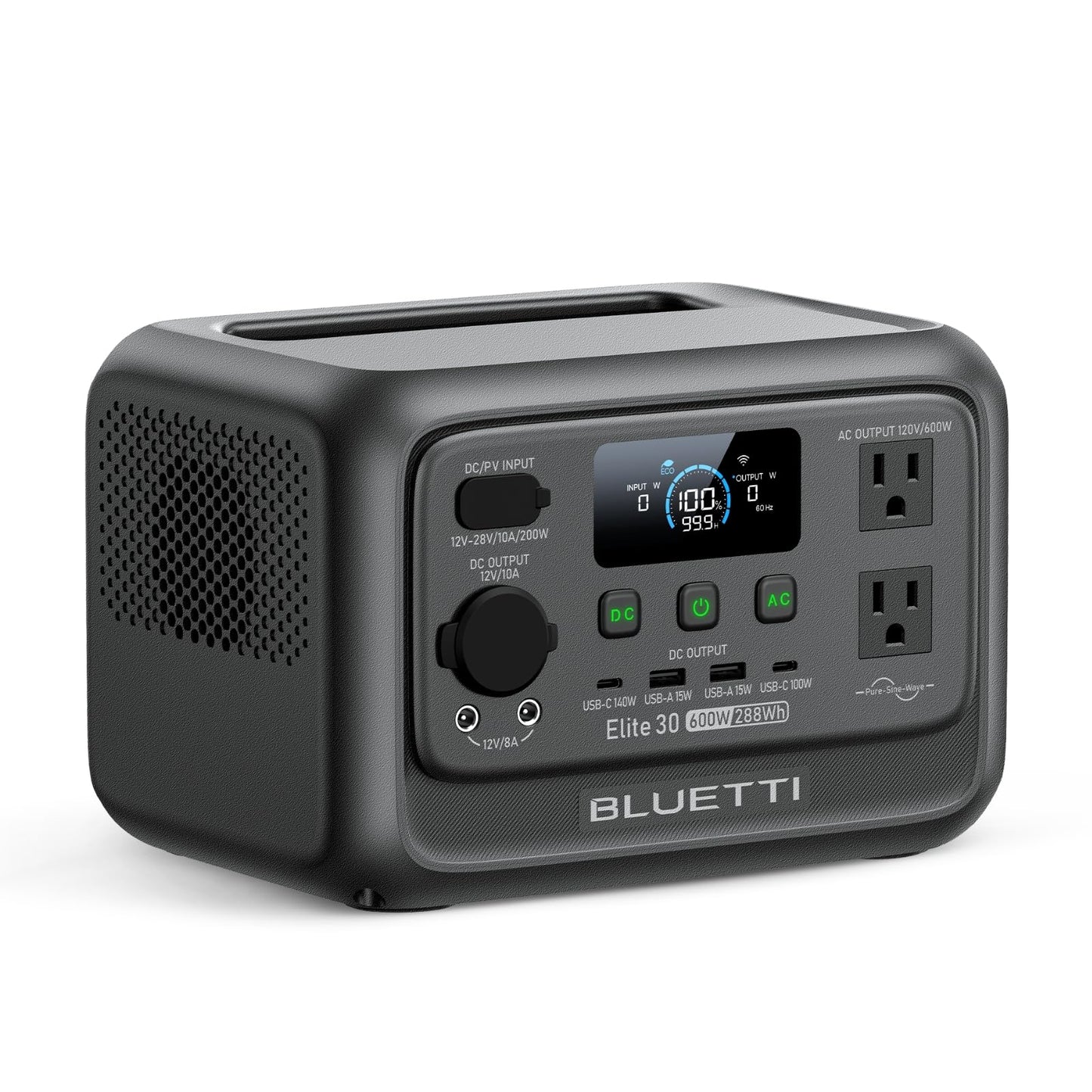 288Wh LiFePO4 Portable Power Station with 600W Output