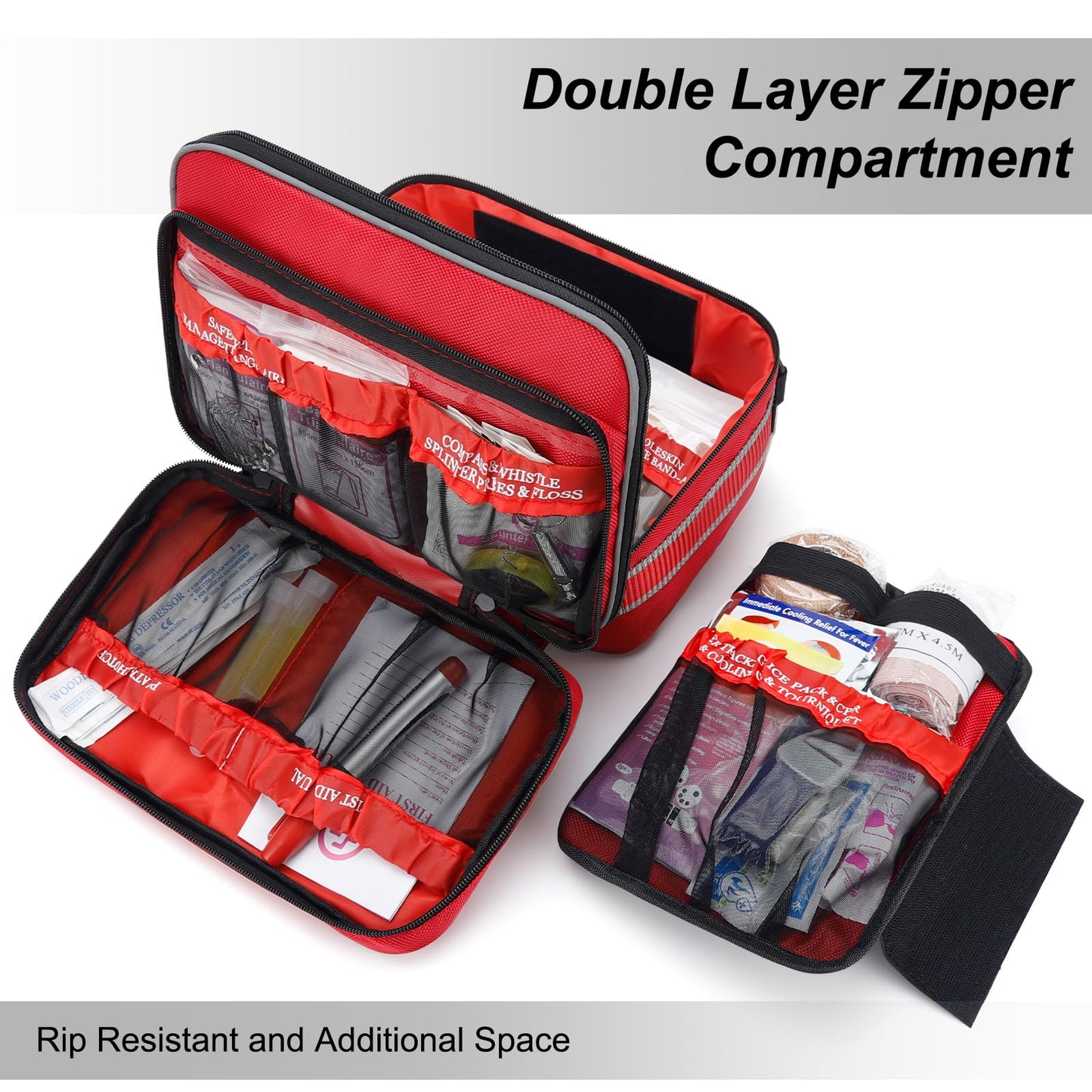 500-Piece Emergency First Aid Kit for Home, Travel and Outdoors