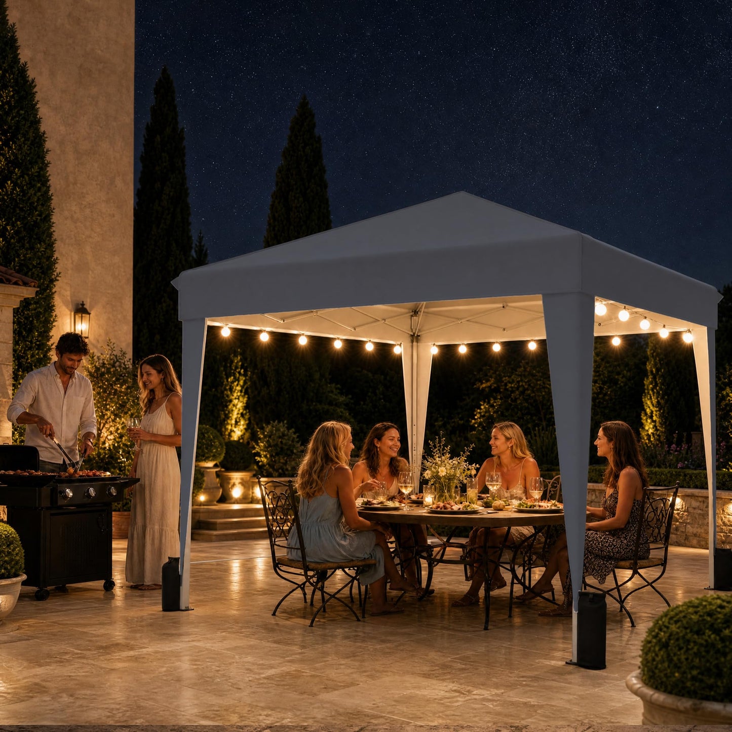 10x10 Pop-Up Canopy Tent with Sidewalls & Carry Bag