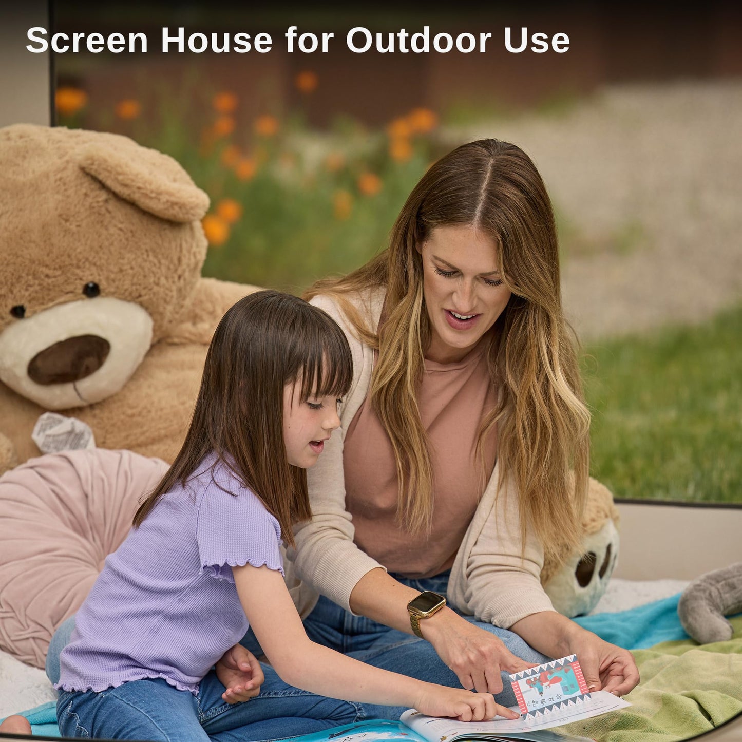 Portable Pop-Up Screen House Tent with Carry Bag