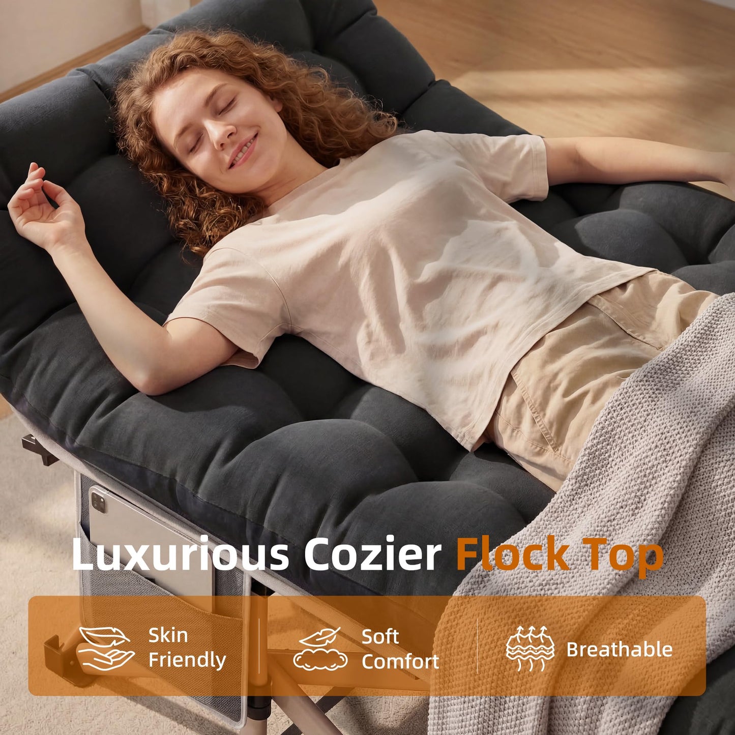 LUCKPRO Folding Camping Cot for Adults