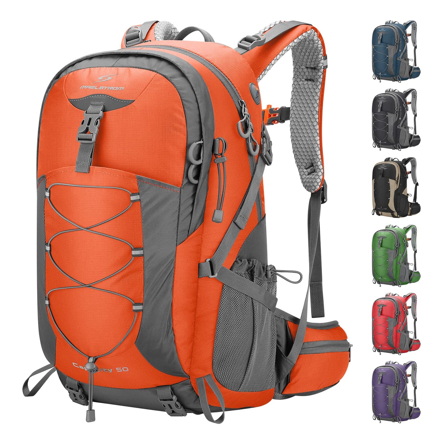 Waterproof 40L Hiking Backpack with Rain Cover