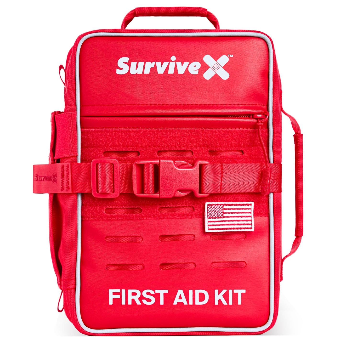 Large Emergency First Aid Kit with Wound Closure Strips