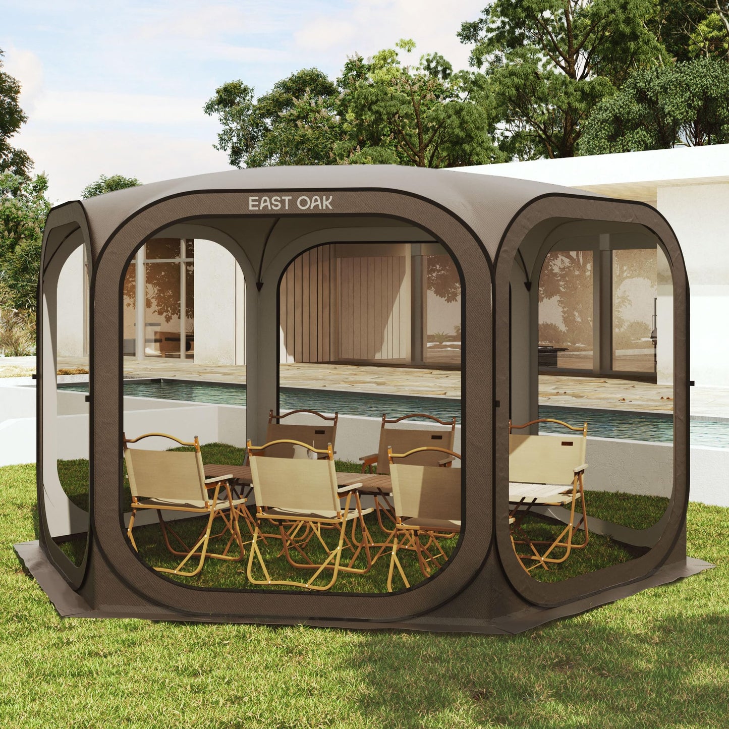 Portable Pop-Up Screen House Tent with Carry Bag