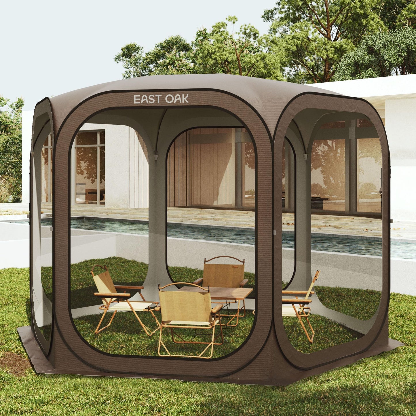 Portable Pop-Up Screen House Tent with Carry Bag