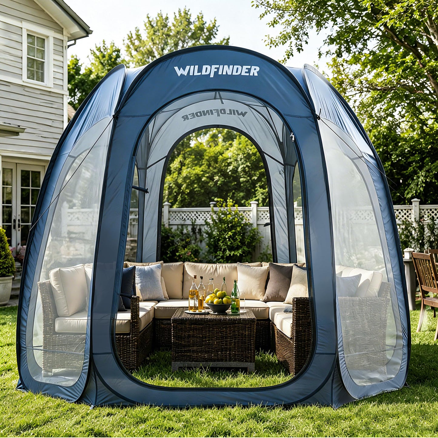 10 x 10 Pop-Up Screen House Tent for 4–6 People