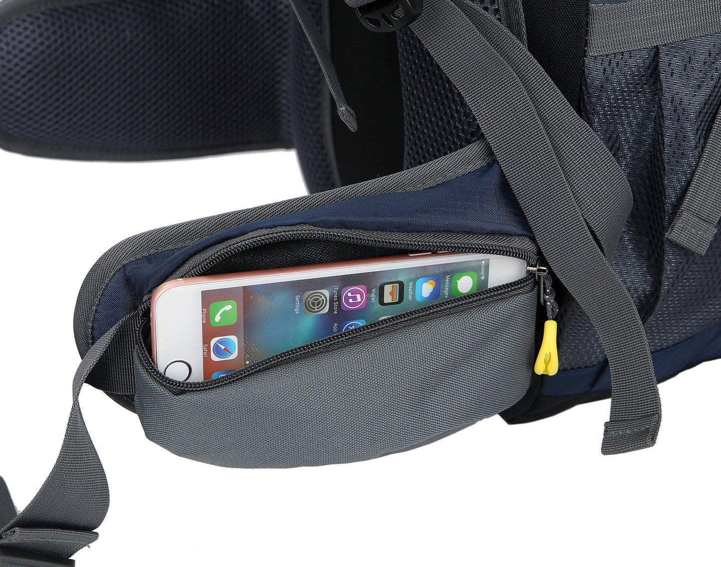 Waterproof 50L Hiking Backpack with Rain Cover